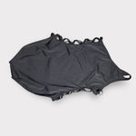 Norma Kamali  X Mio One-Shoulder One-Piece Swimsuit Small Cross Black Side NWT Photo 3