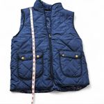 Reversible Quilted/Faux Sherpa Vest Blue Size L Photo 16