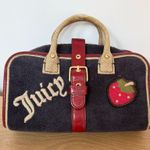 Juicy Couture Vintage Retro Y2K 90’s Navy and Red Travel Makeup Organizer Bag Photo 0