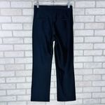 Good American Compression Shine Straight Crop Pants in Black 001 Size 4/27 Photo 5