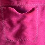 Cherokee  Deep Red suede like ladies blouse large Photo 4