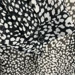 Forever 21 Sheer Black White Dress Shirt Blouse Women’s Size Medium Photo 6