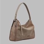 Karl Lagerfeld  PARIS Valerie Suede Hobo- Truffle Brown Photo 1