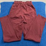 Lululemon Athletica Stretch High Rise Maroon/ burgundy Track Pants Photo 3