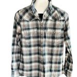 Jachs Girlfriend  Bea Pearl Snap Flannel Shirt Photo 0