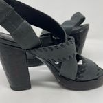 John Fluevog Tuggawar Hopscotch Black Strappy Heels (6.5) Photo 7