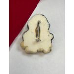 Snowman Pin Brooch With Knitted Hat & Snowflake Design In Gift Bag Yellow Photo 1