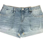 Vanilla Star Jeans Vanilla Star Light Wash Denim Shorts Cuffed Hem Summer Casual W29 F44 Photo 0