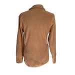 Get After It camel long sleeve collared stretchy zip up fleece jacket sweatshirt Size XS Photo 3
