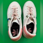 Adidas HTF Rare Stan Smith X Floral Print White Leather SZ US5.5 Sneakers Shoes Photo 4