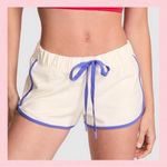 PINK - Victoria's Secret  Retro 70s Inspired Soft Modal Shorts-Winter White Logo L Photo 2