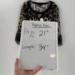 Style & Co  Leopard Bell Sleeve Tunic Blouse Mini Dress Photo 5