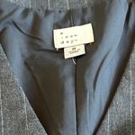 A New Day  Sleeveless Mini Dress Vest Grey White Pinstripe Size Medium Women's Photo 9
