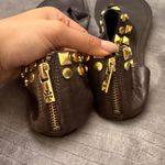 Tory Burch  Dark Brown Sandals with Gold Accents Photo 6