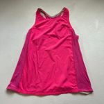 Lululemon  Hot Pink Racerback Tank Top Size 6 | Built-In Bra Mesh Back Activewear Photo 0