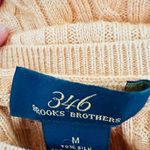 Brooks Brothers  346 Short Sleeve Silk Cashmere Cable Knit Sweater Womens Medium Photo 3