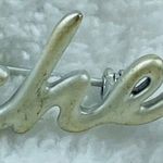 AJC Vintage Pin Brooch #1 Teacher Silver Color Gift for Teacher School Apple Photo 8