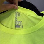 God Is Dope Neon Yellow T Photo 2