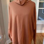 Aerie Sunday Soft Turtleneck Burnt Orange Oversized Funnelneck Sweatshirt Small Photo 10