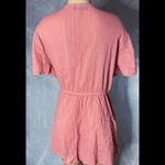 Lane Bryant - Pink, V-Neck, Glitter Stripes Blouse Photo 3