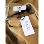 NWT Sea NY Womens Dress Brown Denim Metta Acid Puff Sleeve Mini Jean A Line XS Photo 3