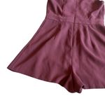 Topshop Sleeveless Burgundy Romper Sleeveless Tie Front Casual Size 2 Women's Photo 8