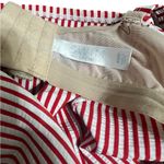 Cacique Red and White Striped Women's tankini bathing suit top 44d Photo 2