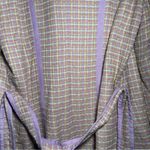 VINTAGE Terry Lewis • Tweed Blazer Jacket • Purple Yellow Green • Lined • Small Photo 14