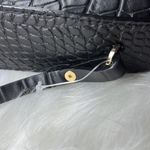 A New Day Black Alligator Print Structured Mini Crescent Tote Handbag from . NWT Photo 5