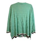 Ming Wang  Sweater Women's Size‎ 3X Cardigan Open Front Green Black Photo 1