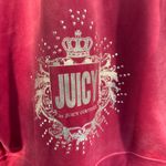 Juicy Couture Hoodie Zip Track Jacket Pink Bling Women's L Festival Fuschia Y2K Photo 2