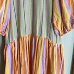 Stine Goya Amelia Dress Woven Stripe Orange Photo 8