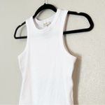 Madewell  Tank Top Womens (Re)generative Cotton Ribbed Cutaway White Size XXS NEW Photo 4