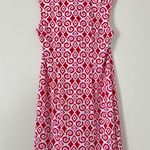 Tommy Bahama Bimini Printed Cowlneck Sleeveless Shift Dress Summer A-Line Large Photo 4