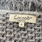 Cocogio gray tweed open cardigan sweater medium Photo 4