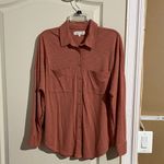 Lou & grey  Terracotta button down Shirt size Small Photo 1