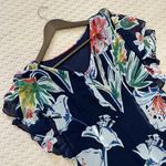 Esprit NWOT  Printed Chiffon Dress with Frilled Sleeves Knee length Size 6 Photo 4