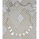 Silver Tone Slide Adjustable Box Chain Art Deco Shape Pendants Charms 2 Strands Photo 4