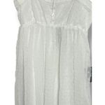NWT Lulus White Swiss Dot Mini Babydoll Dress Photo 2