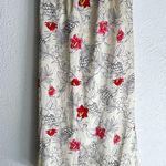 ZARA Floral Tropical Print Knotted Midi Skirt Small Photo 3