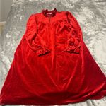 Gilligan & O'Malley Red Velvet House Coat Size undefined Photo 0