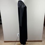 Karen Kane Maxi Dress Medium Black Velvet Sheer Sleeve Holiday Whimsigoth Witchy Photo 3