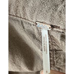 Free People Brown Utility Cargo Midi Skirt Linen Blend Slit Womens 8 Earthy Boho Photo 4