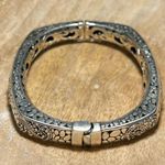 Sterling Silver Sarda Filigree Hinged Bangle Bracelet Photo 7