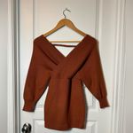 Lulus NEW LULU’S Modena Rust Brown Knit Dolman Sleeve Bodycon Sweater Dress size XS Photo 3