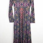 Free People  Cabaret Long Sleeve Maxi Dress Medium Sunrise Combo Stretch Photo 12