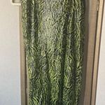 ZARA Green and Black Patterned sequined Women's Skirt small Photo 0