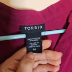 Torrid Vanity Sizing Size 00 Berry Sleeveless Business Career Top Photo 2