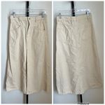 We The Free Free People  Come As You Are Corduroy Maxi Skirt Cream Size 6 Photo 1