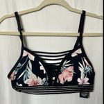 PINK - Victoria's Secret  Ultimate Floral Black Strappy Bralette Size Medium Photo 0